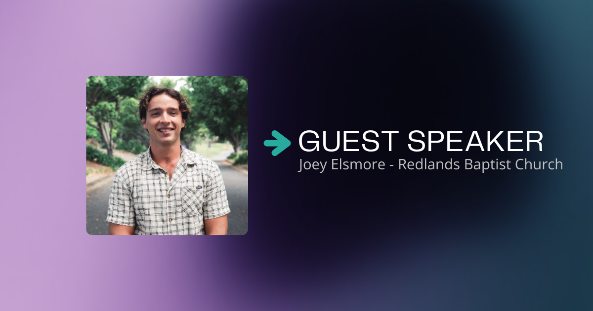 🙏 Joey Elsmore – Guest Speaker At Chapel 🙏 At Chapel This Week, We Were Pleased To Welcome Joey Elsmore From Redlands Baptist Church, Who Shared A Thoughtful And Encouraging Message With Our Stu